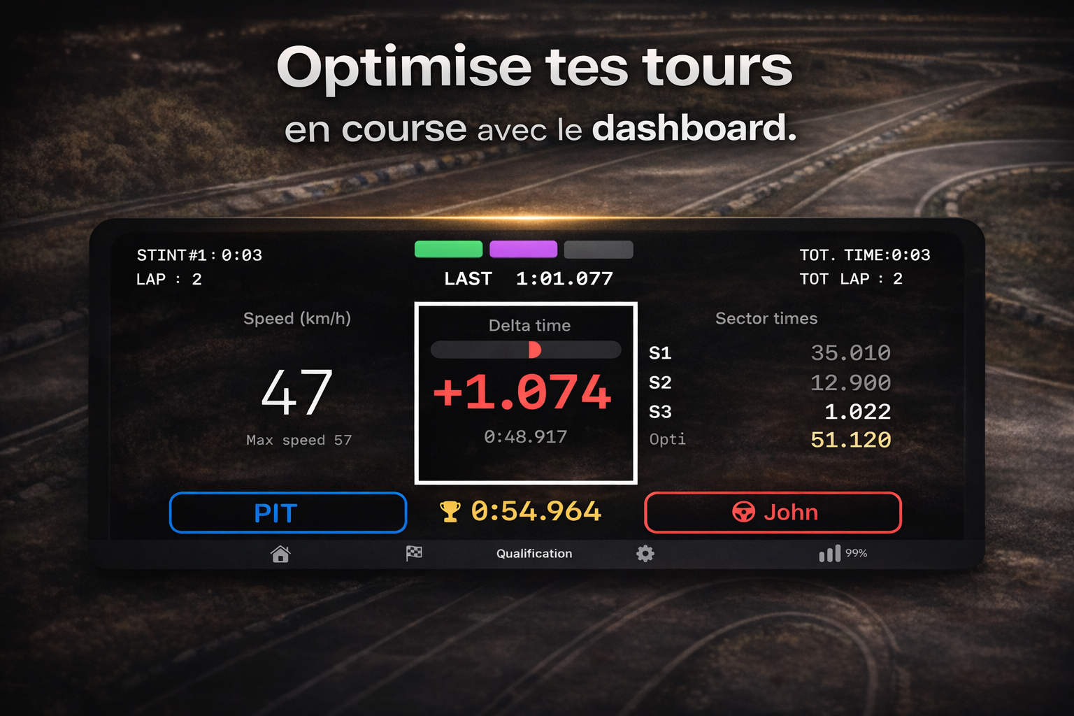 Photo piste en paysage