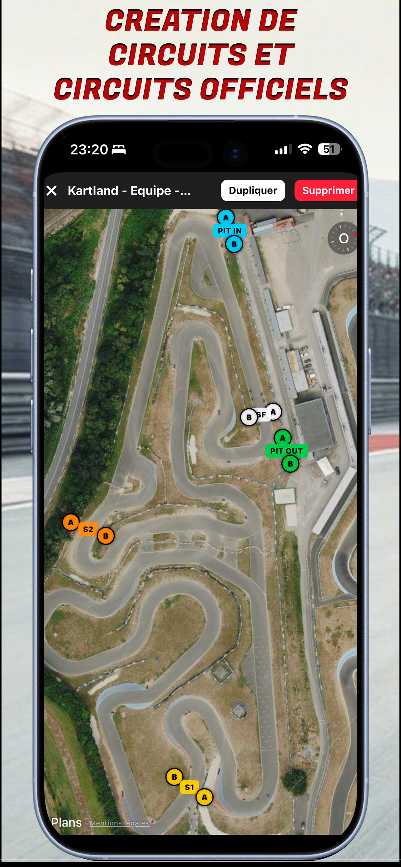 Vue des circuits